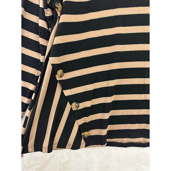 New Soft Surroundings Smooth Sailing Tee Tunic Top 2X Stripe - Picture 2 of 7